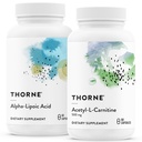 THORNE - Antioxidant Nerve Support Duo - Alpha-Lipoic Acid & Acetyl-L-Carnitine Bundle - 60 Servers
