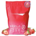 XEELA Plant Based Vegan Protein Powder - Onafhankelijk getest - 25 g hoog eiwit, Pea Proteïne voor mannen en vrouwen - Vitaminen en mineralen, niet genetisch gemodificeerd, zuivel en glutenvrij, laag koolstofgehalte en laag vetgehalte (aardbeicake)