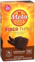 Metamucil Fiber Thins, Chocolade, 12 Packets, 9.3 oz - Verpakking van 2