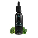 Complexe de zinc - 30 portions, 2oz, parfum de menthe poivrée, gouttes de sulfate de zinc ionique liquide végétalien et minéraux traces pour le soutien quotidien du système immunitaire