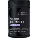 Sports Research® Sleep Complex- Melatonine-Free Vegan Capsules - met Valeriaanwortel, GABA, L-Theanine, Magnesium & 5-HTP - 30 porties