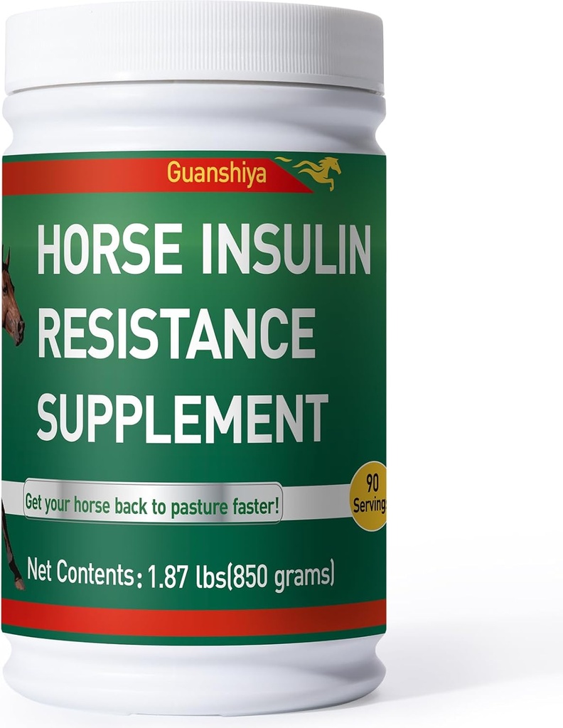 Insulineresistentiesupplement voor paarden - Horse Laminitis Treatment-Natural Laminitis Herbal Powder for Sore Feet & Chronic Laminitis, 1.87lb (90-Day Supply)