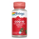 Solaray Pure CoQ10 100mg met Hawthorn Berry, Antioxidant Formule met RvE-Q10 en Vitamine E voor Cellulaire Energie en Hartgezondheidsondersteuning, Lab geverifieerd, 60 dagen garantie, 30 porties, 30 capsules