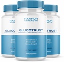 Ark Labs (3 Pack) Glucotrust Advanced Formula Supplement Capsules - Gluco Trust Max Capsules Maximale sterkte Ondersteuning Supplement Pillen (180 Capsules)