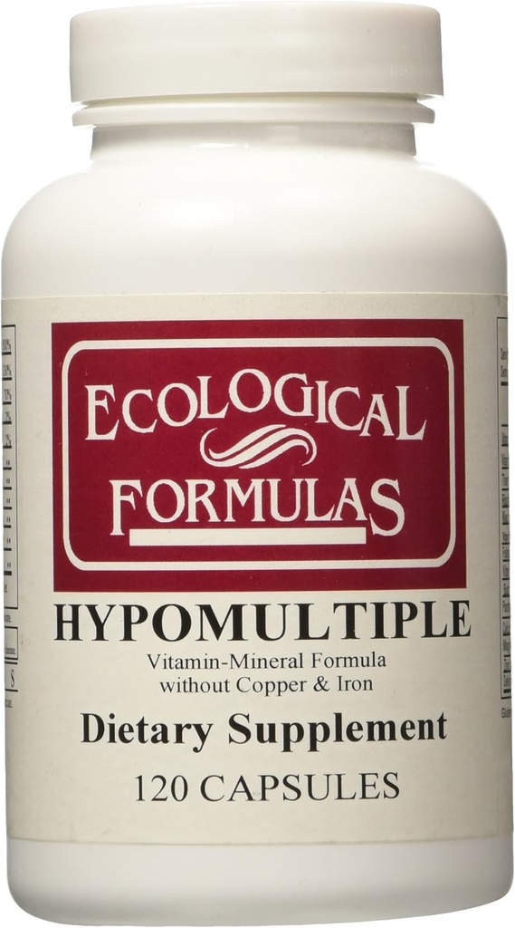 Cardiovasculaire Onderzoek Hypomultiple Vitamine-Mineral Formula Capsules, 120 Tellen