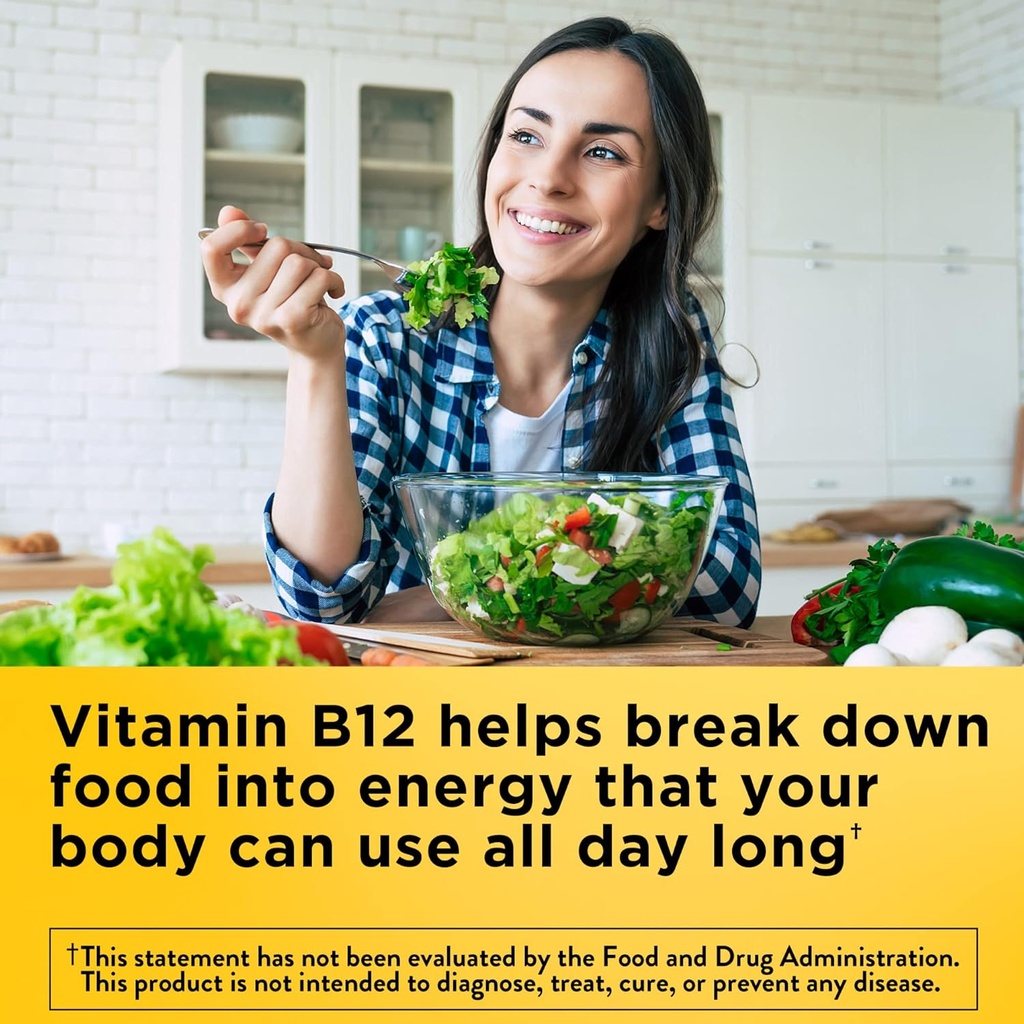 Nature Made Energy B12 1000 mcg, Dieetsupplement voor Energie Metabolisme Ondersteuning, 150 Gummies, 75 Day Supply (pack van 2)