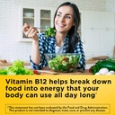 Nature Made Energy B12 1000 mcg, Dieetsupplement voor Energie Metabolisme Ondersteuning, 150 Gummies, 75 Day Supply (pack van 2)