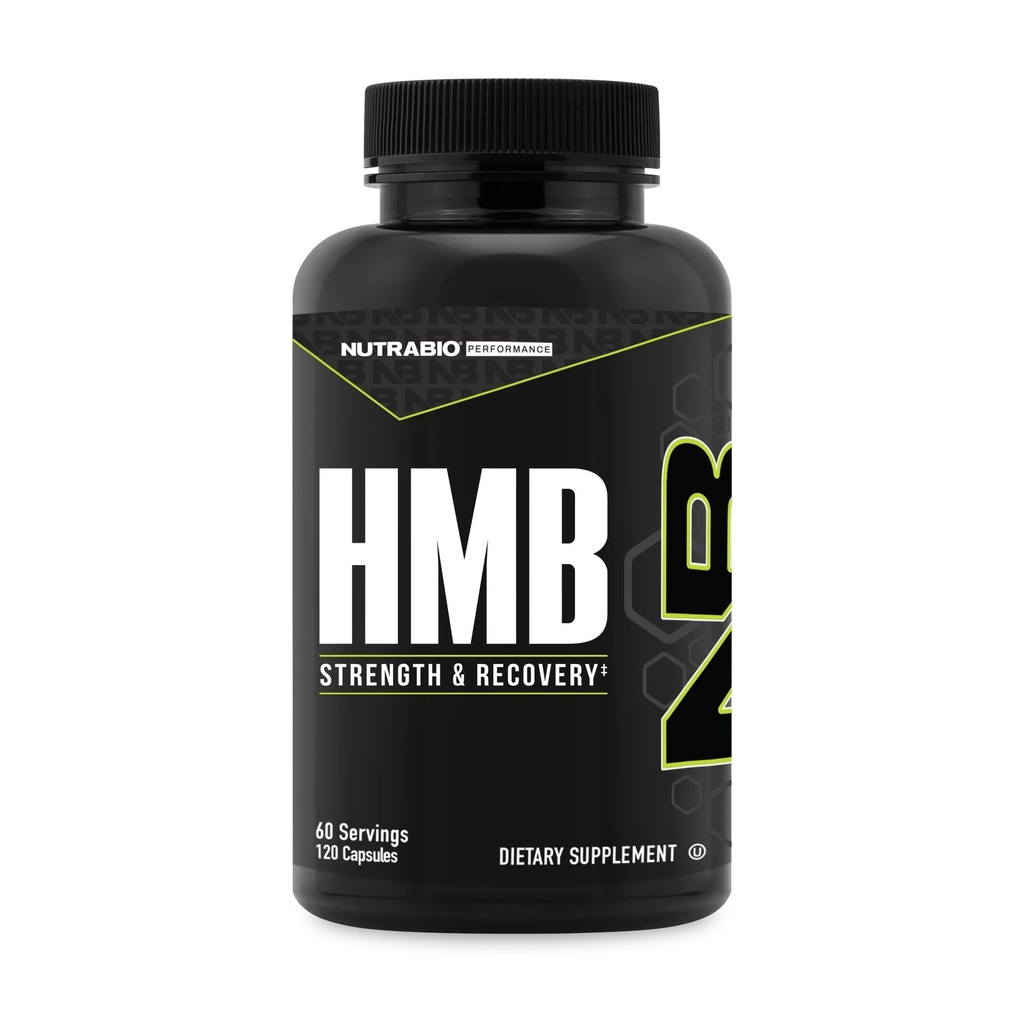 NutraBio HMB Supplement, Aminozuur Hmb, HMB Supplementen voor Mannen, HMB 1000mg- 120 Capsules