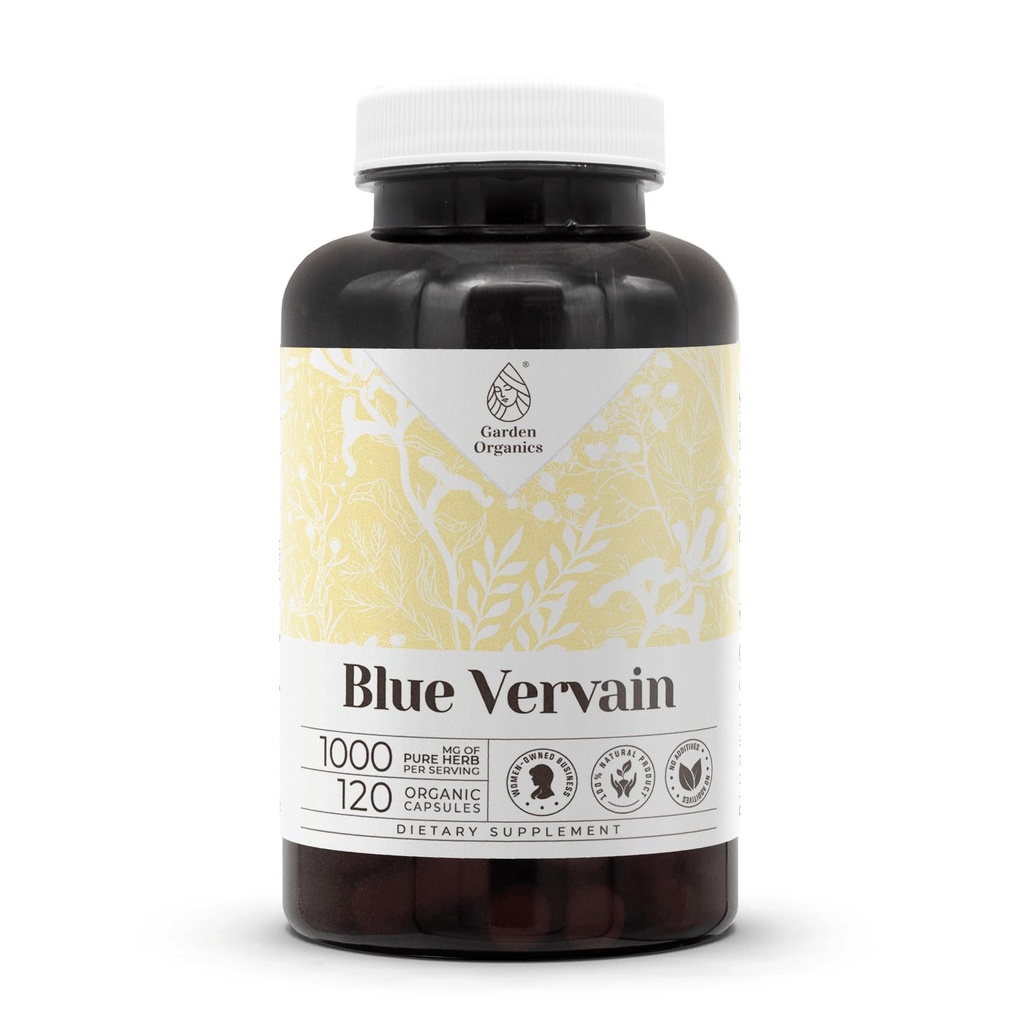Blue Vervain 120 Capsules (Verbena Hastata) Herbe séchée (120 Nombre)