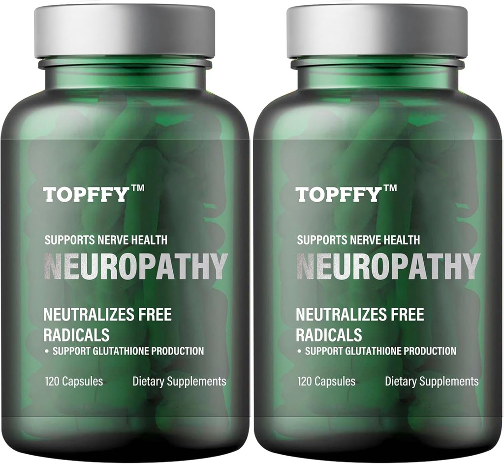 Neuropathie Nutritional Blend voor Nerve Discomfort Relief, met 600 mg Alpha Lipoic Acid - Benfotiamine, Maximale sterkte natuurlijke nerve vitamines, Geschikt voor voeten, handen, vingers, benen teen