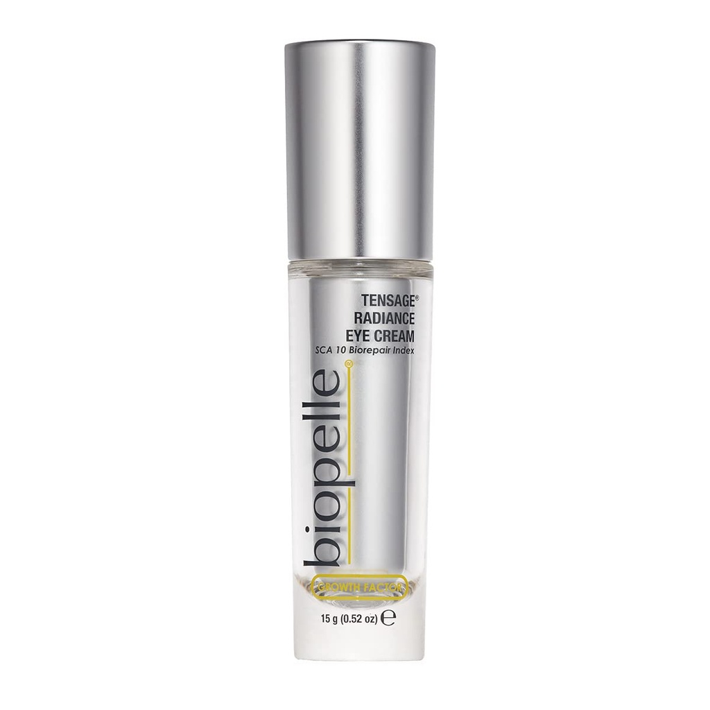 Biopelle Tensage Growth Factor Radiance Eye Cream met SCA 10 Bioreparatie Index, verlichtende oogverzorging, 0,52 Oz