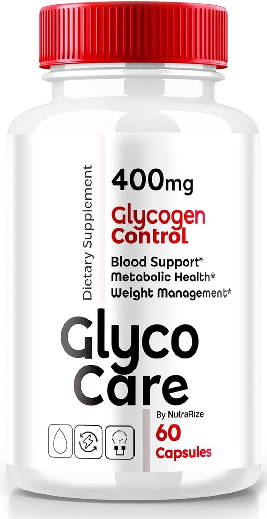 Glyco Care Capsules, Glyco Care Advanced Blood Support Supplement, Glyco Care Health Support Pills, Maximum Strength Formula for Overall Wellness, All Natural GlycoCare Reviews (60 Capsules)
