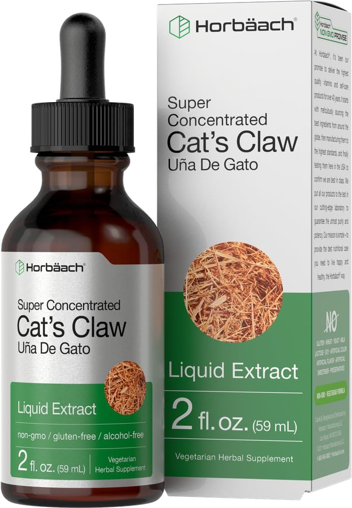 Horbäach Katten Klauw Kruidenextract Tinctuur 2 Fl Oz 