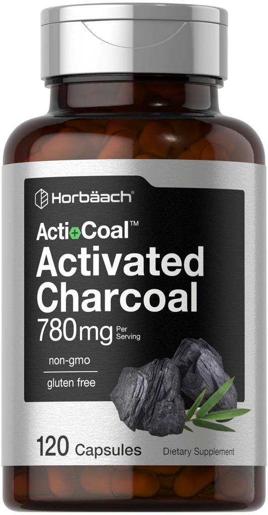 Horbäach Charcoal Pillen 780mg 