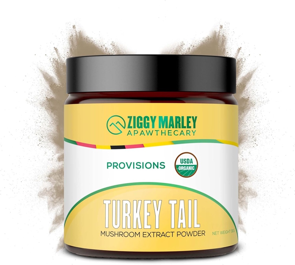 Ziggy Marley's USDA Organic Turkey Tail Mushroom Powder for Dogs & Cats 
