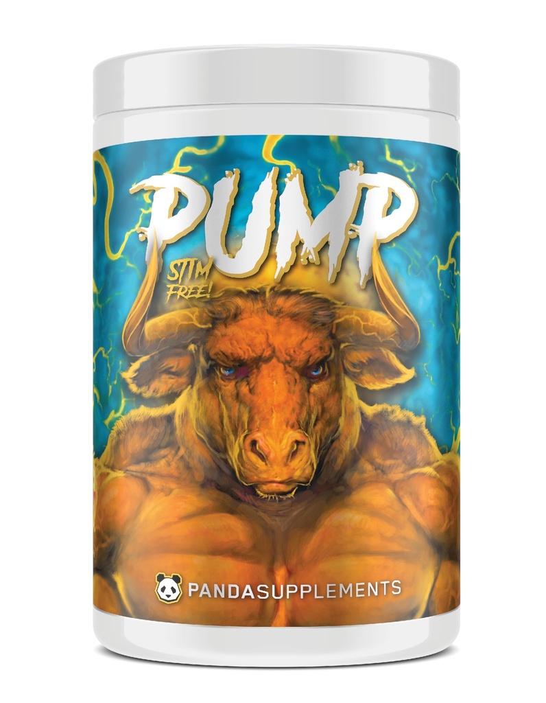 Ondergrondse Bio Labs Panda Supps Pump: Stimulant-Free Pre-Workout, No-Clump Formula w/10G L-Citrulline Malate, Alpha GPC, Lions Mane,CognatiQTM, AmentoPumpTM 40 scoops (Peach Gummy Rings)
