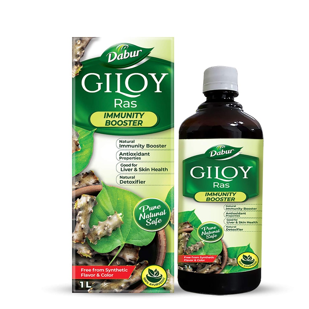 Dabur Giloy Juice Immunity Booster met natuurlijke bron van antioxidanten - 1 L