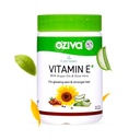 OZiva plantaardige basis 100% natuurlijke vitamine E + Aloë Vera + Argan olie voor gloeiende huid & sterker haar, 30 Veg capsules, niet GGO