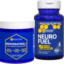 NATUURLIJKE STAKKEN NeuroFuel & Resveratrol+ Supplement bundel - Ondersteunt focus, geheugen en gezonde hersenen Veroudering* - 135 capsules