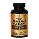 PRIME NATUREL Berberine HCl 600mg Ceylan biologique Cinnamon 400mg Turmère biologique 200mg Gingembre biologique 130mg Vinaigre de cidre de pomme biologique 65mg Graine de seigle d'or 6,5mg Biopérine 3mg