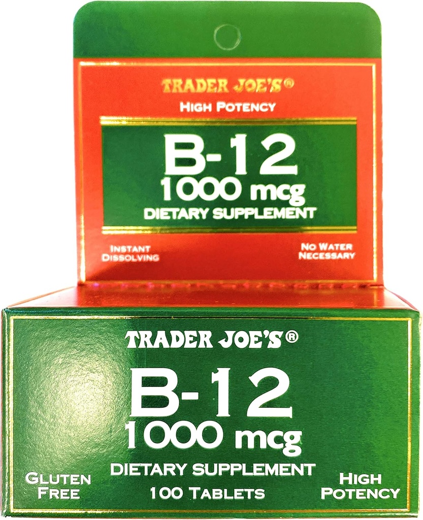 Handelaar Joes Vitamine B12 1000 mcg Glutenvrij Dieetsupplement 100 tabletten