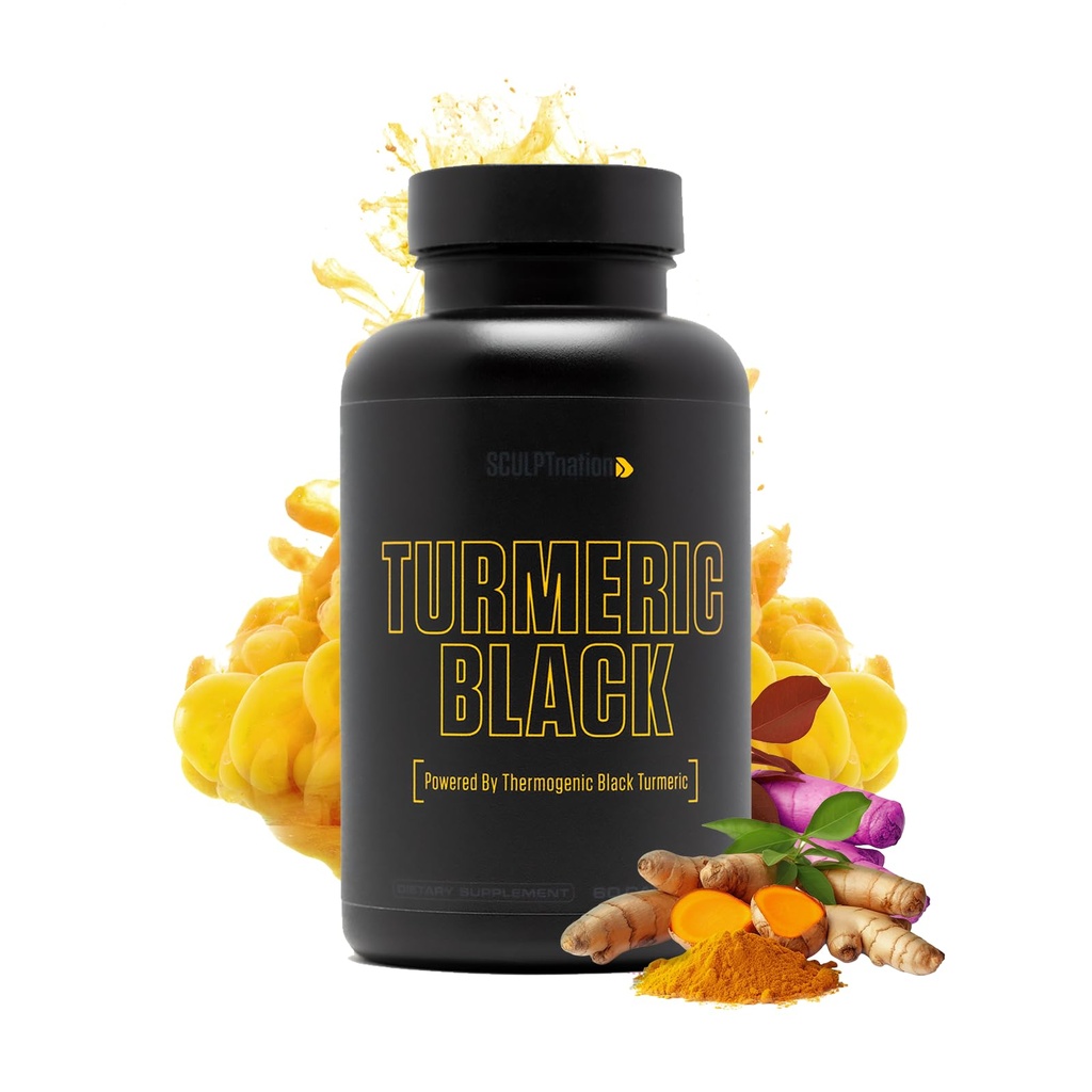 Sculpt Nation by V Shred Krachtige Kurkuma Supplement - Kurkuma Curcumin met zwarte peper & gepatenteerde ingrediënten voor gezamenlijke gezondheid - 30-dagen levering