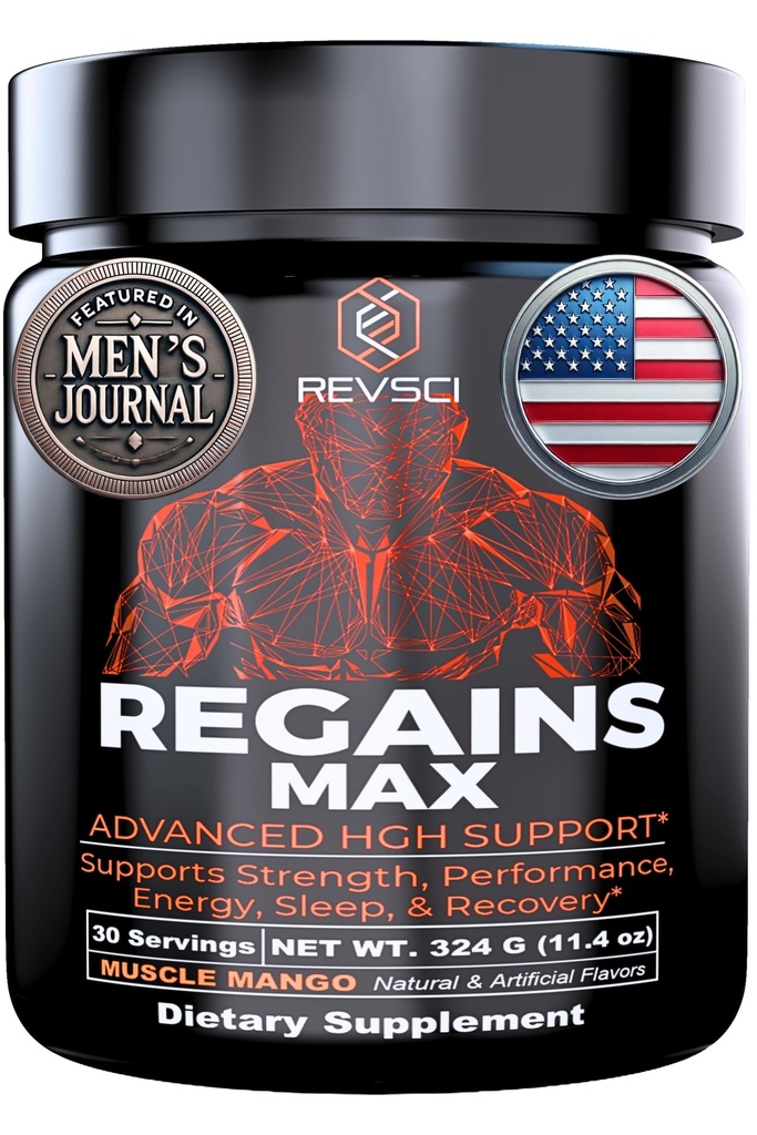 HGH Supplementen voor mannen & vrouwen, REVSCI Regains Max Aminozuren Supplement, Post Workout Herstel Powder, Anabole Muscle Recovery & Muscle Builder voor mannen, HGH Human Growth Hormone Booster Supplement