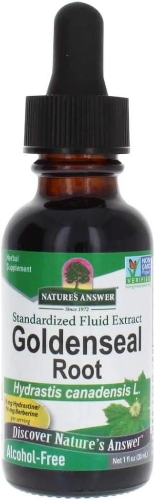 Antwoord Golden Seal Root Extract Alcoholvrij 1 Ounce 