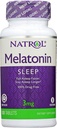 Natrol Melatonin 3 mg temps de sommeil libération supplément alimentaire comprimés 100 ea (paquet de 4)