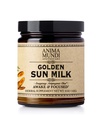 Anima Mundi Apothecary Golden Sun Milk - Ontspannend plantaardig poeder met biologische kruiden Kurkuma, Ashwagandha, Reishi & Vanille - Ongezoete drankpoeder - Bevorderen van de rust (5oz / 142g)