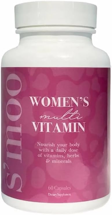 Multivitamine de S'moo Femmes PCOS Multivitamine, Hormone Balance pour les femmes, suppléments de fertilité pour les femmes, supplément d'ovulation, santé ovarienne (30 services)