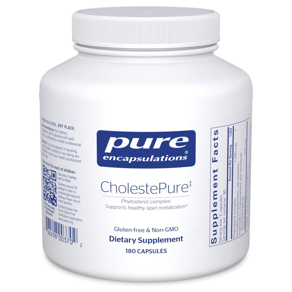 Pure Encapsulaties CholePure Supplement to Support Cardiovasculair Health, Enzyme Function, and Lipide Metabolisme* 180 Capsules