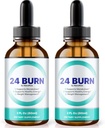NutraRize (paquet de 2 24 gouttes de brûlure, supplément naturel 24 Burn liquide, formule nutritionnelle officielle pour soutenir un mode de vie sain et actif, Gotas Reviews (60 portions)