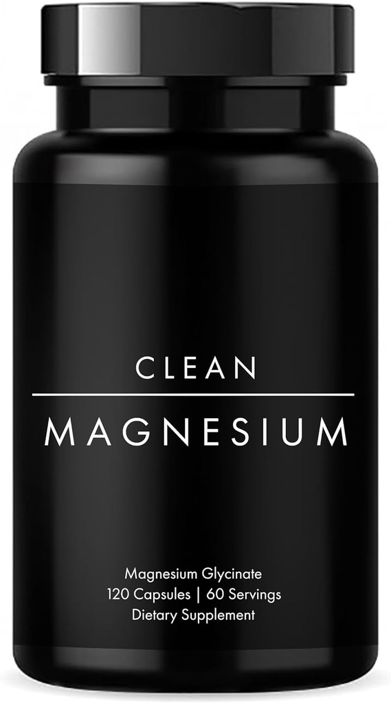 Glycinat de magnésium propre - 400mg TRAACS® Glycinat de magnésium chélaté pour le sommeil, le cœur, le muscle et le stress 120 capsules - 60 portions