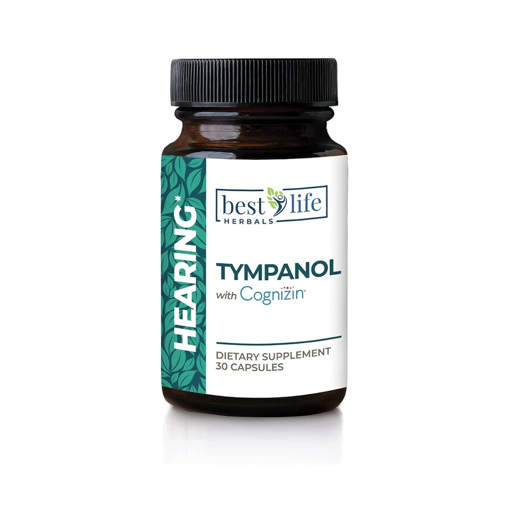 Best Life Kruiden Tympanol - Gehoorsupplement met Cognizin - Sterke ondersteuning voor oorgezondheid - 1 fles - 30 capsules