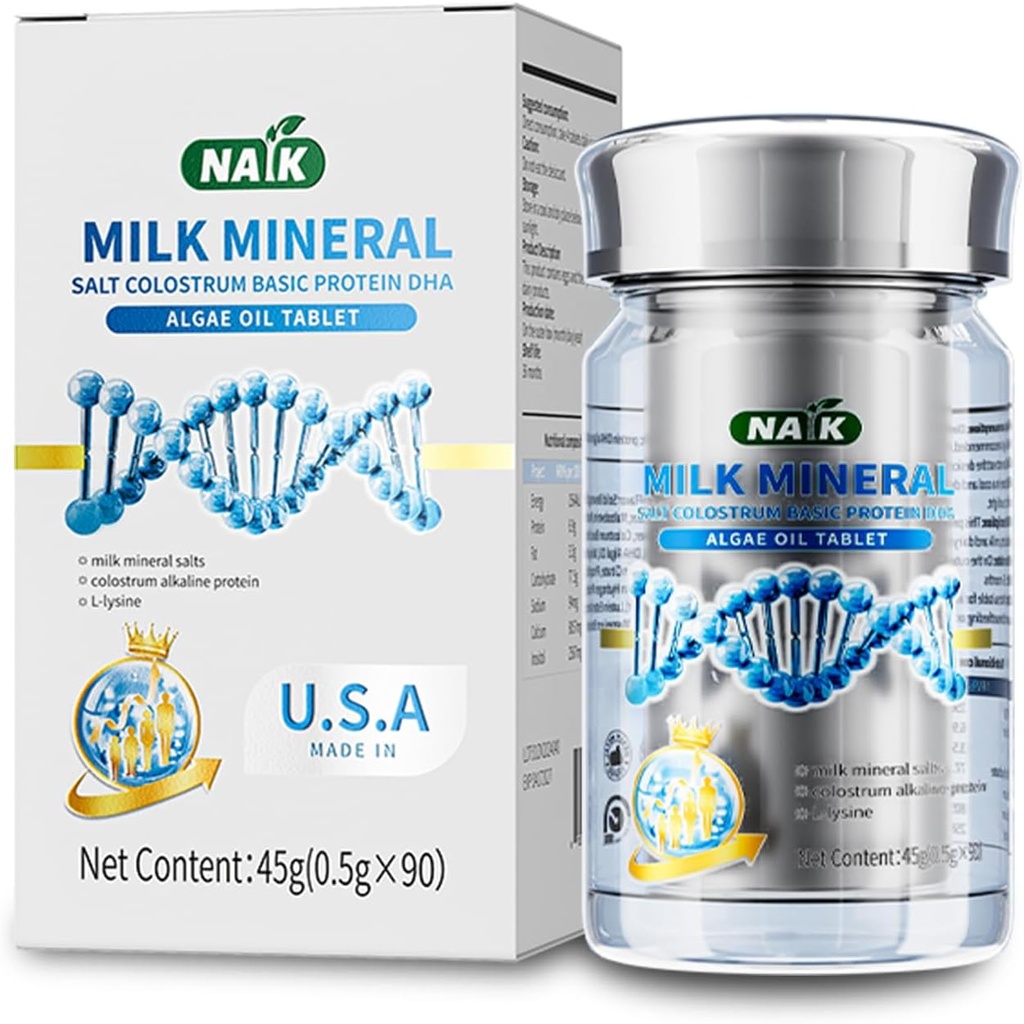 Naik Groei Calcium Tablets Kinderen en adolescenten Groei Calcium Tablets Calcium Tablets voor Middelbare School Studenten, DHA Brain Supplement, Calcium Supplement, Gepatenteerde Lysine Enhancement