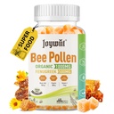 Bee Pollen 1000mg Sugar Free Gummies, w/Fenugriek, Royal Jelly, Propolis, Organic Bee Pollen Kauwbare Supplement voor vrouwen, rijk aan vitamine E, Immunity & Skin Care, 60 Counts