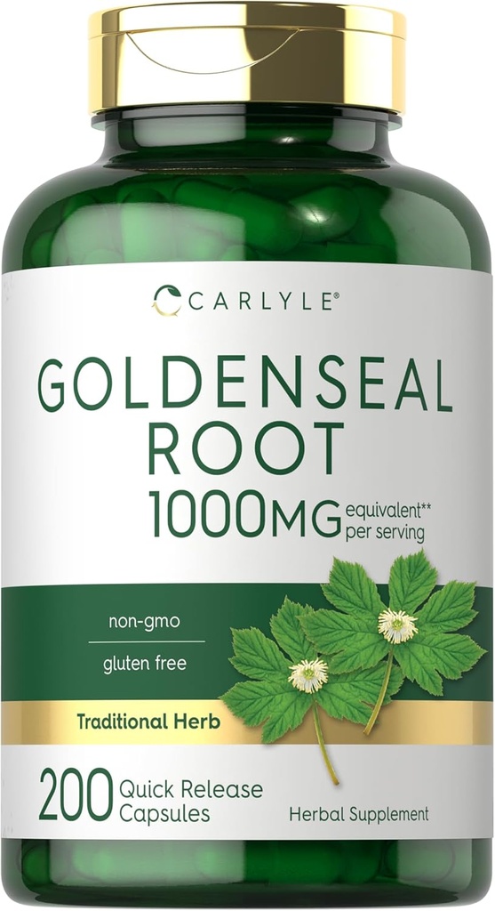 Carlyle Goldenseal Root Capsules 1000mg 