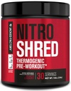 Ge Jacked Factory NITROSURGE Shred Pre Workout Supplement - Energie Booster, Instant Strength Gains, Sharp Focus, Krachtige pompen - Nitric Oxide Booster & PreWorkout Powder - 30Sv, Black Cherry