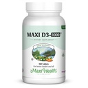 Maxi-Health Vitamine D3 1000 IE - voor een gezonde spierfunctie, botgezondheids- en immuunondersteuning 