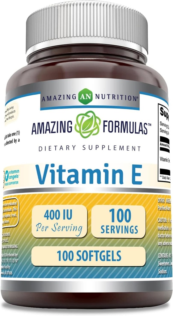 Verbazingwekkende Formules Vitamine E 400 IE Per Serving Supplement 