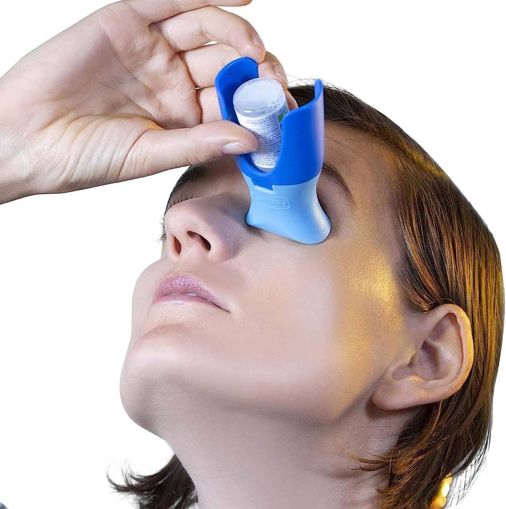 remedic Eye Drop Helper with Silicone Adapter – Accurate, One-Handed Eye Drop Guide for Seniors and Caregivers