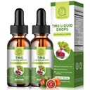Suppléments TMG 1000MG - Triméthylglycine Liquid Drops, Betaine High Absorption, soutient la méthylation, le bien-être du foie et la cognition, non-OGM, végétalien, saveur d'orange de sang, 2 Fl.Oz (2 pack)