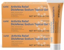 Curist Diclofenac Artritis Cream Gel 1% (3 buizen van 150 g)- Stop pijn in polsen, voeten, ellebogen, & enkels. Hand Artritis Pijnverlichting & knie Artritis Pijnverlichting (3 Pack, 5,29 oz ea.)