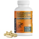 Bronson Glucosamine Chondroitin Turmeric & MSM Advanced Joint & Cartilage Formula, ondersteunt gezonde gewrichten, mobiliteit & cartilage - niet-GMO, 60 capsules