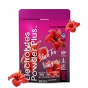PoederVitamine Elektrolyten Poeder Plus (100 porties) Zwarte thee Hibiscus Electrolyte Poeder Keto, Suikervrij, Roze Himalaya Zout,1000mg Kalium,120mg Calcium,120mg Magnesium, Hydratatiepoeder
