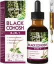 100% natuurlijke kruidendruppels, Black Cohosh Extract voor Hormone Balance, Menopauze Ondersteuning & PMS Relief. 2oz