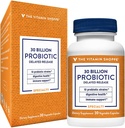 The Vitamin Shoppe Probiotic Delayed Release 30 Miljard - met 10 Probiotische Strains om Digestieve, Immune & Vaginale Gezondheid of Gist Onbalans - Plank Stable (30 Veggie Caps) te ondersteunen