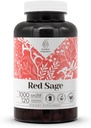 Red Sage 120 Capsules.com Suppléments alimentaires à base de plantes à haute capacité.com fabriqués avec des capsules végétales et de la sauge rouge (Dan Shen, Salvia Miltiorrhiza) Racine séchée (120 Nombre)