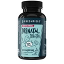 Freshfield Prenatal Vegan Omega 3 DHA: Sustainable, Carrageen Free, Third Party Tested, Compostable Bottle, Carbon Neutral. Ondersteunt hart, hersenen, gezamenlijke gezondheid w/DPA